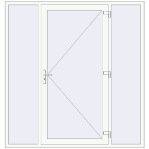 In den Warenkorb Haustüren 2000x2100 mm DOOR KORSA OPTIMUM REHAU BRILLANT RAL 9016 Traffic white beidseitig