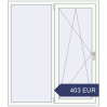 Preisgestaltung Kipp und Drehfenster 1300x1500 mm KORSA OPTIMUM REHAU EURO 70 RAL 9016 Traffic white beidseitig. Preis: 402.64 EUR