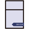 Preisgestaltung Kipp und Drehfenster 1000x1500 mm KORSA REHAU BRILLANT DESIGN BLACK_BROWN beidseitig. Preis: 389.8 EUR