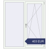 Preisgestaltung Kipp und Drehfenster 1300x1500 mm KORSA OPTIMUM REHAU EURO 70 RAL 9016 Traffic white beidseitig. Preis: 402.64 EUR
