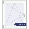 Preisgestaltung Kipp und Drehfenster 950x1130 mm KORSA REHAU BRILLANT DESIGN RAL 9016 Traffic white beidseitig. Preis: 308.3 EUR