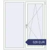 Preisgestaltung Kipp und Drehfenster 1300x1500 mm KORSA ENERGY-SAVING REHAU SYNEGO MD RAL 9016 Traffic white beidseitig. Preis: 528.34 EUR