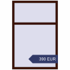Preisgestaltung Kipp und Drehfenster 1000x1500 mm KORSA REHAU BRILLANT DESIGN BLACK_CHERRY beidseitig. Preis: 389.8 EUR