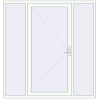 Preisgestaltung Haustüren 2000x2100 mm DOOR KORSA OPTIMUM REHAU BRILLANT RAL 9016 Traffic white beidseitig