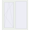 Preisgestaltung Kipp und Drehfenster 1300x1500 mm KORSA ENERGY-SAVING REHAU SYNEGO MD RAL 9016 Traffic white beidseitig
