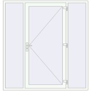 Haustüren 2000x2100 mm DOOR KORSA OPTIMUM REHAU BRILLANT RAL 9016 Traffic white beidseitig Haustüren 2000x2100 mm DOOR KORSA OPTIMUM REHAU BRILLANT RAL 9016 Traffic white beidseitig
